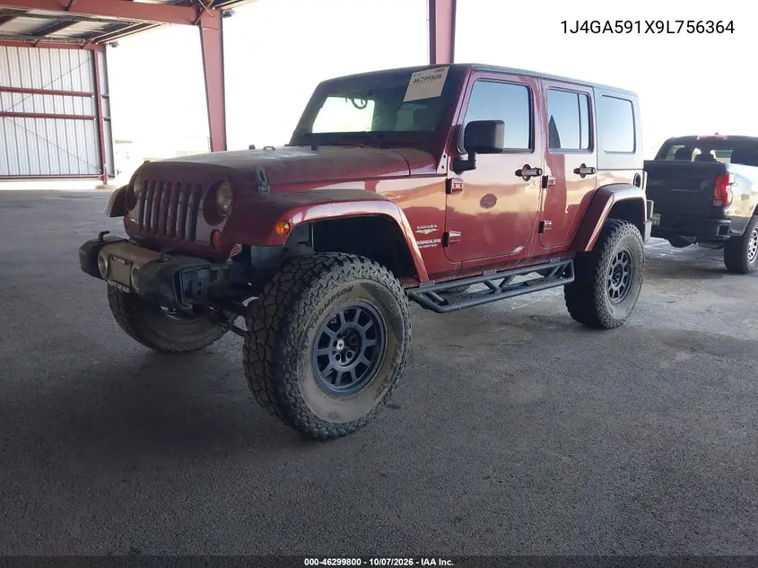 2009 JEEP WRANGLER VIN 1J4GA591X9L756364 — фото 2