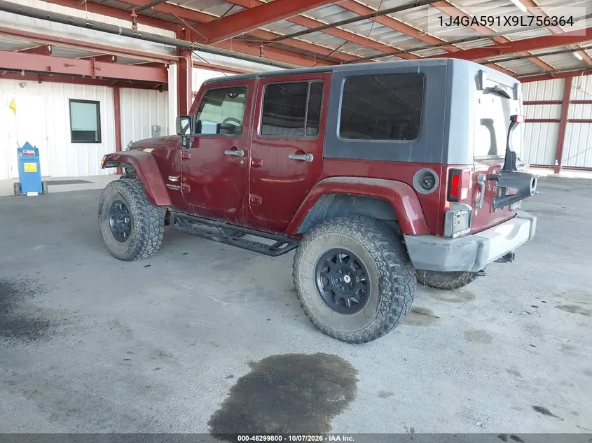2009 JEEP WRANGLER VIN 1J4GA591X9L756364 — фото 3