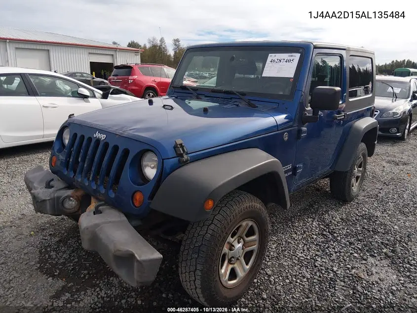 2010 JEEP WRANGLER VIN 1J4AA2D15AL135484 — фото 2
