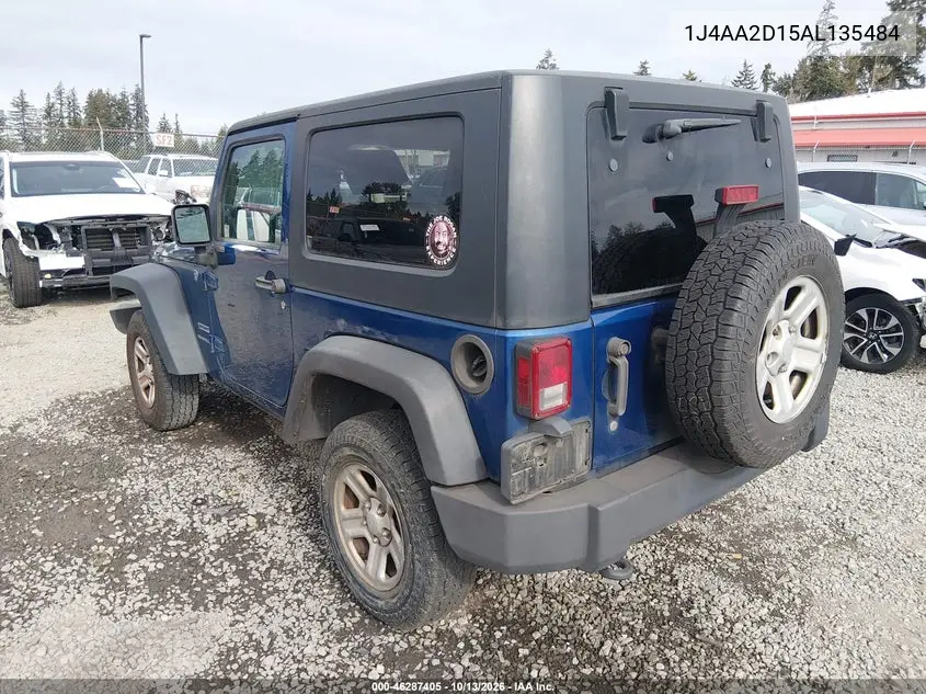 2010 JEEP WRANGLER VIN 1J4AA2D15AL135484 — фото 3