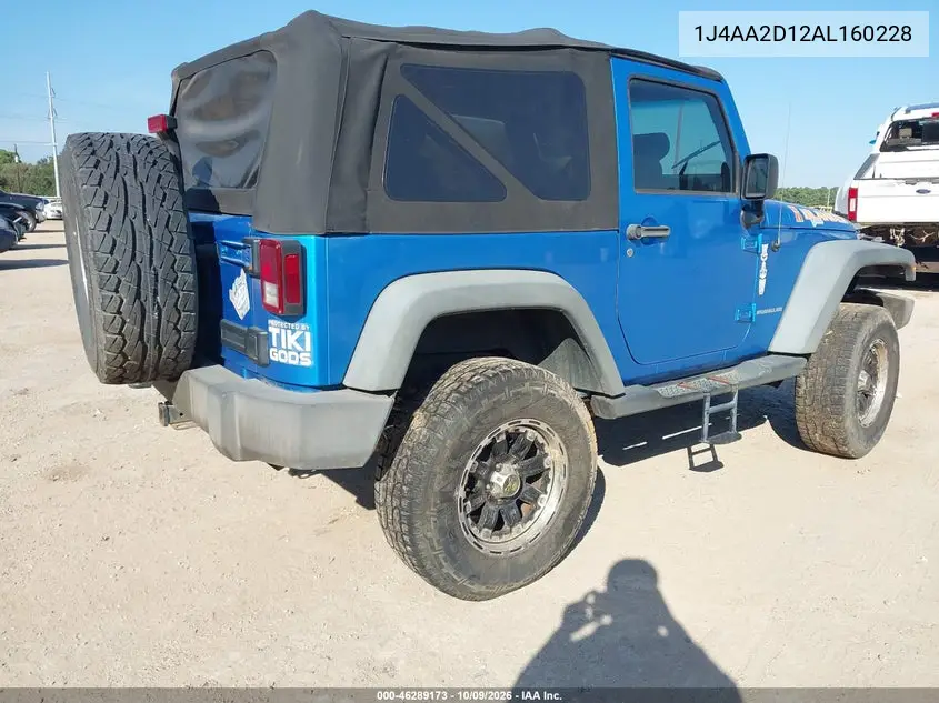 2010 JEEP WRANGLER VIN 1J4AA2D12AL160228 — фото 4