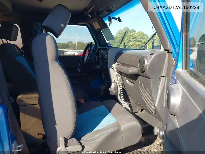 2010 JEEP WRANGLER VIN 1J4AA2D12AL160228 — фото 5