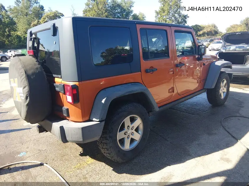 2010 JEEP WRANGLER VIN 1J4HA6H11AL202470 — фото 4