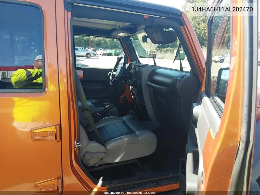 2010 JEEP WRANGLER VIN 1J4HA6H11AL202470 — фото 5