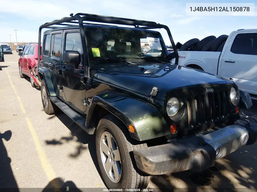 JEEP WRANGLER 2010, VIN 1J4BA5H12AL150878