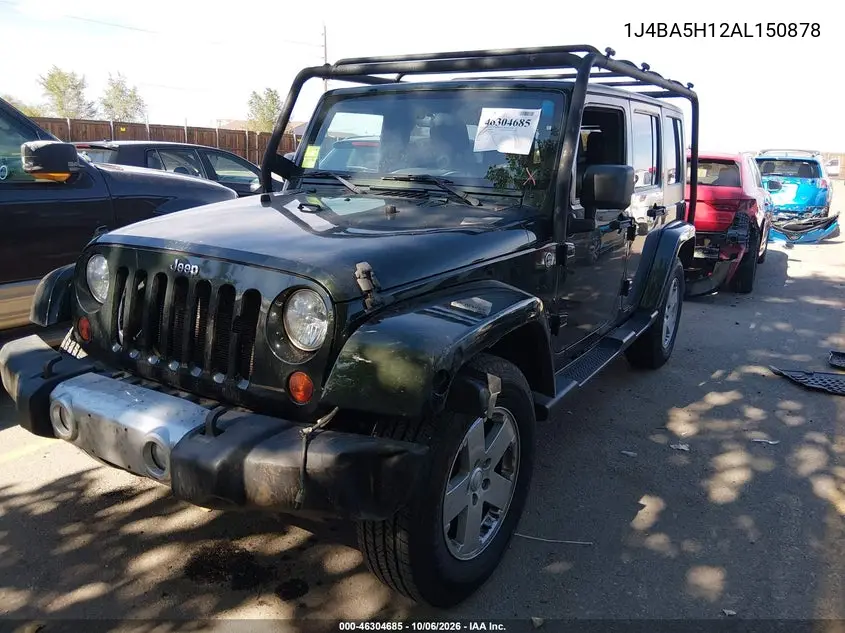 2010 JEEP WRANGLER VIN 1J4BA5H12AL150878 — фото 2