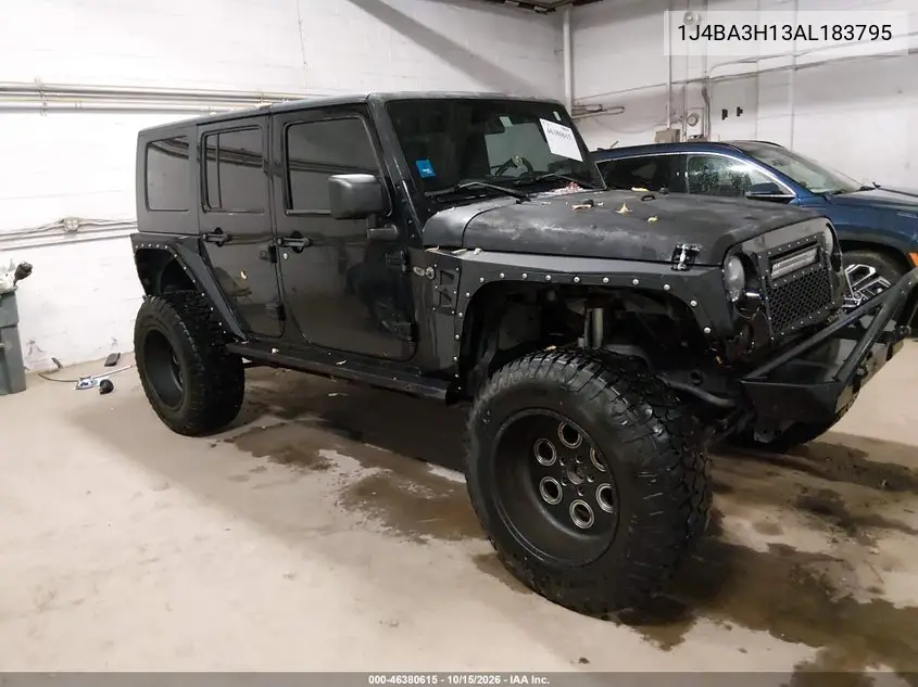 JEEP WRANGLER 2010, VIN 1J4BA3H13AL183795