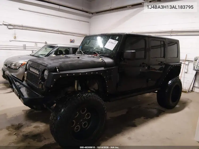 2010 JEEP WRANGLER VIN 1J4BA3H13AL183795 — фото 2