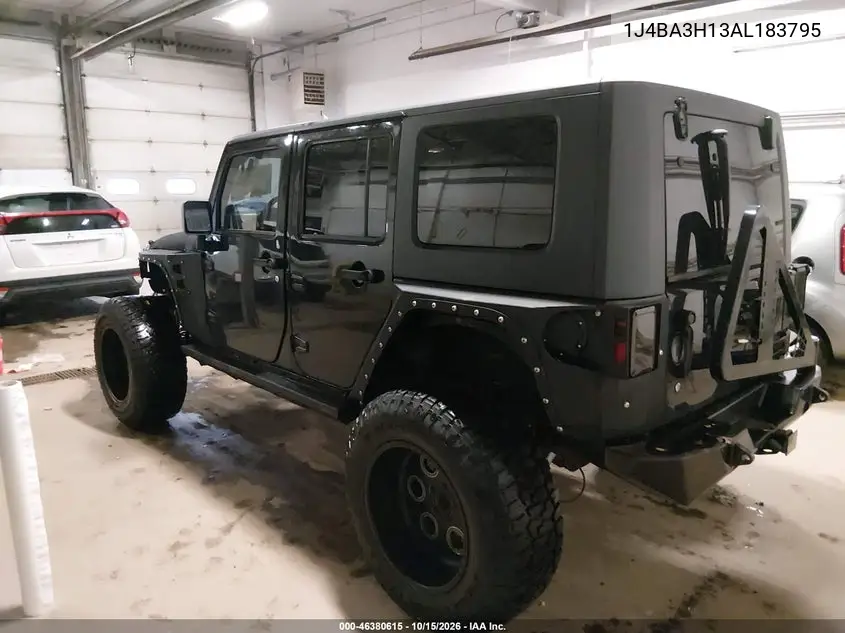 2010 JEEP WRANGLER VIN 1J4BA3H13AL183795 — фото 3
