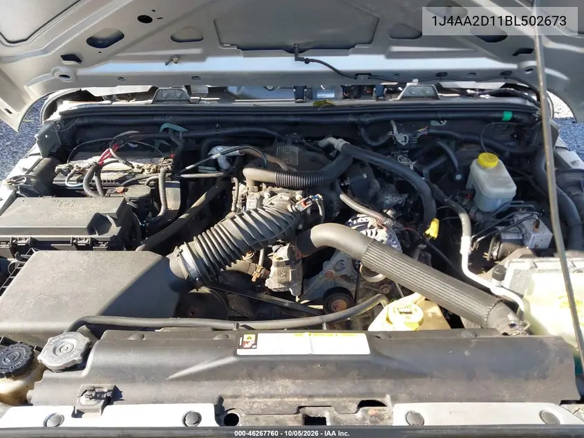 2011 JEEP WRANGLER VIN 1J4AA2D11BL502673 — фото 10