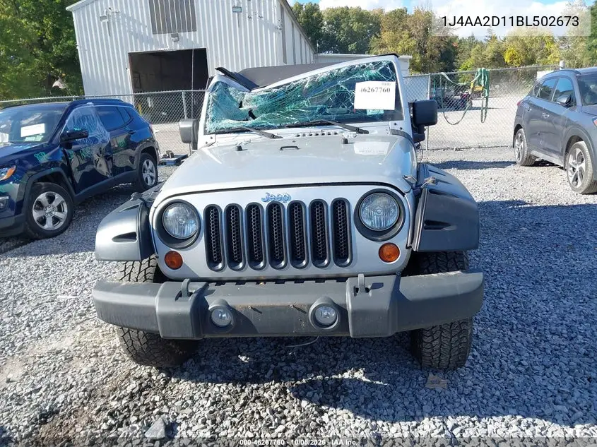2011 JEEP WRANGLER VIN 1J4AA2D11BL502673 — фото 12