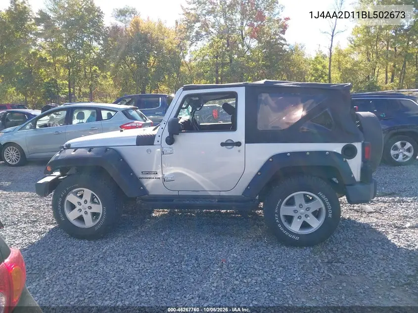 2011 JEEP WRANGLER VIN 1J4AA2D11BL502673 — фото 14