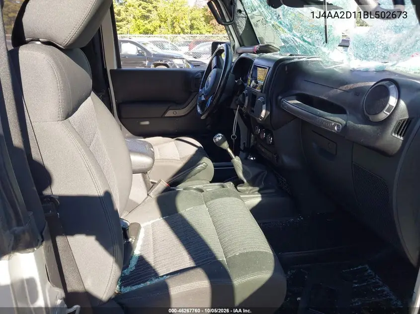 2011 JEEP WRANGLER VIN 1J4AA2D11BL502673 — фото 5