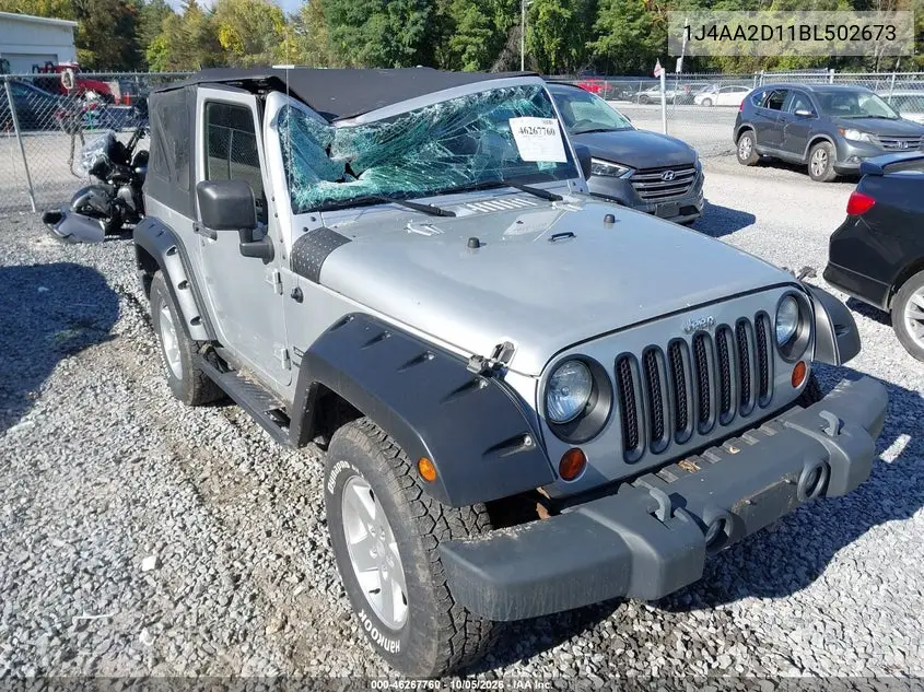 2011 JEEP WRANGLER VIN 1J4AA2D11BL502673 — фото 6