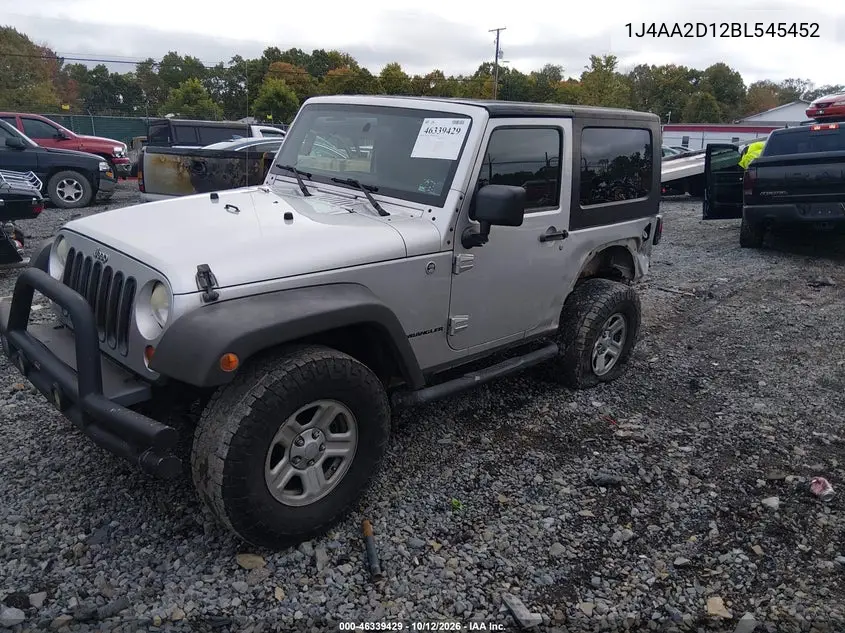 2011 JEEP WRANGLER VIN 1J4AA2D12BL545452 — фото 2