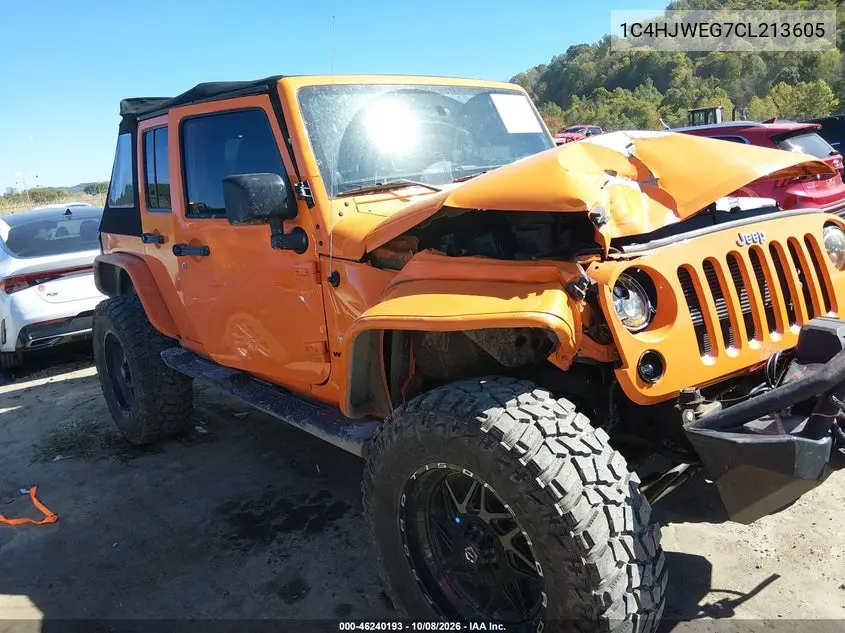 JEEP WRANGLER 2012, VIN 1C4HJWEG7CL213605