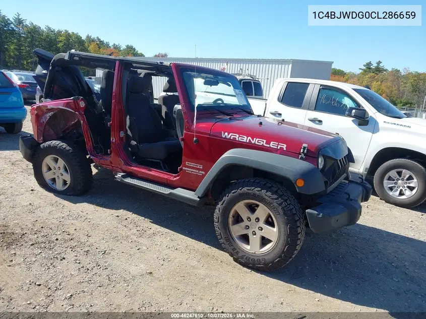 JEEP WRANGLER 2012, VIN 1C4BJWDG0CL286659