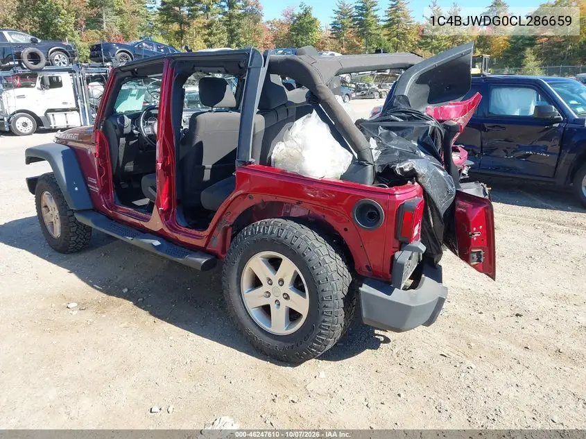2012 JEEP WRANGLER VIN 1C4BJWDG0CL286659 — фото 3