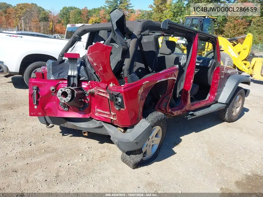 2012 JEEP WRANGLER VIN 1C4BJWDG0CL286659 — фото 4