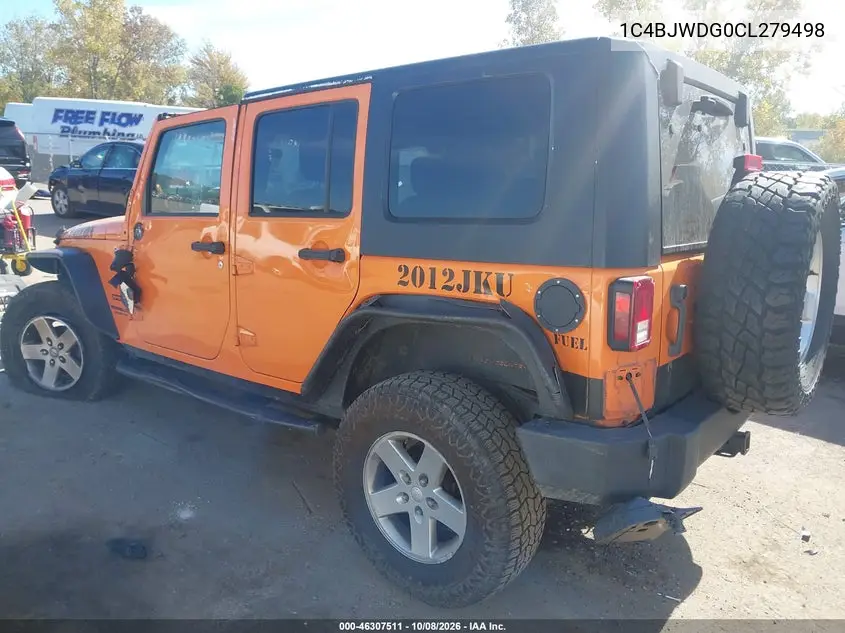 2012 JEEP WRANGLER VIN 1C4BJWDG0CL279498 — фото 3