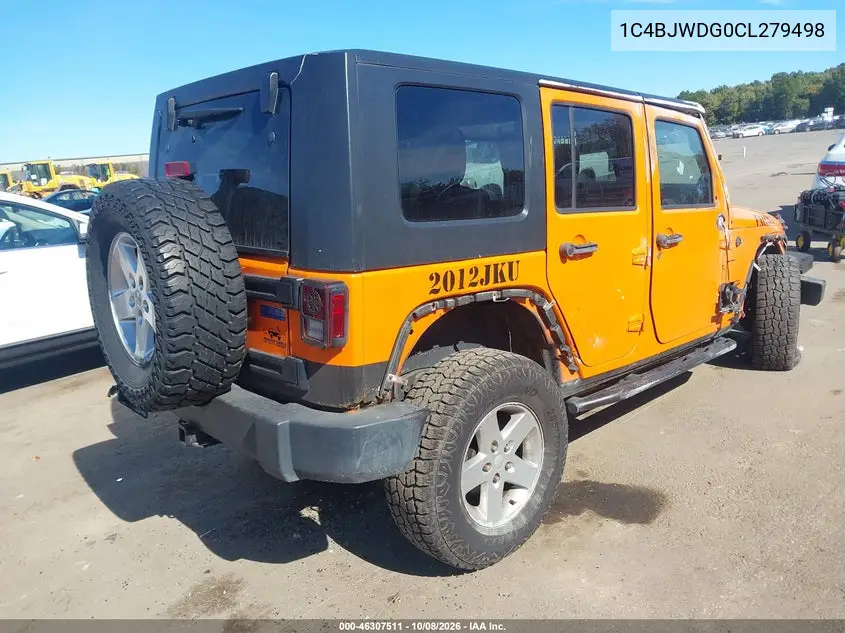 2012 JEEP WRANGLER VIN 1C4BJWDG0CL279498 — фото 4