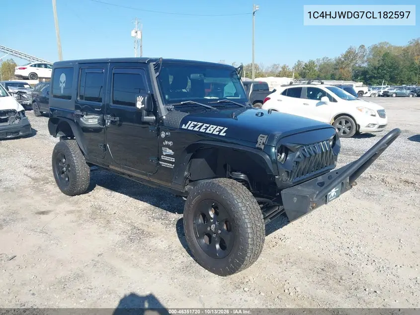 JEEP WRANGLER 2012, VIN 1C4HJWDG7CL182597
