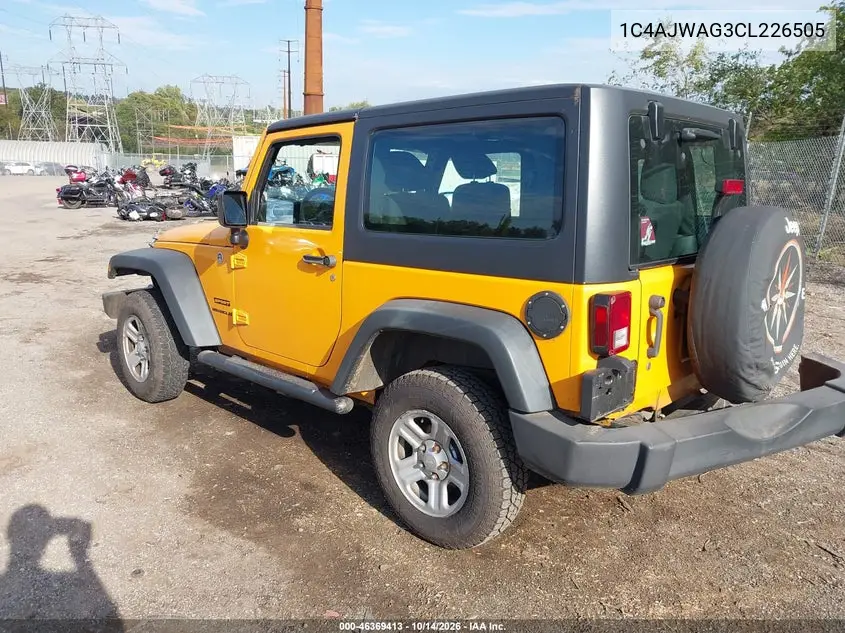 2012 JEEP WRANGLER VIN 1C4AJWAG3CL226505 — фото 3