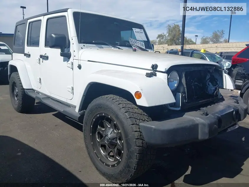JEEP WRANGLER 2012, VIN 1C4HJWEG8CL132886