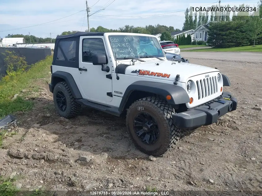 JEEP WRANGLER 2013, VIN 1C4AJWAGXDL662334