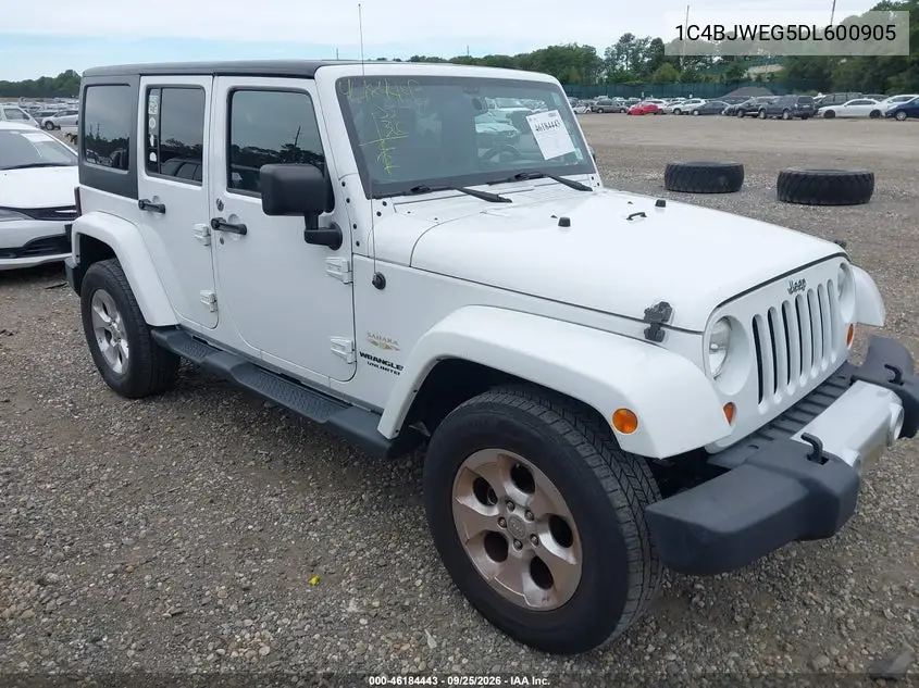 JEEP WRANGLER 2013, VIN 1C4BJWEG5DL600905