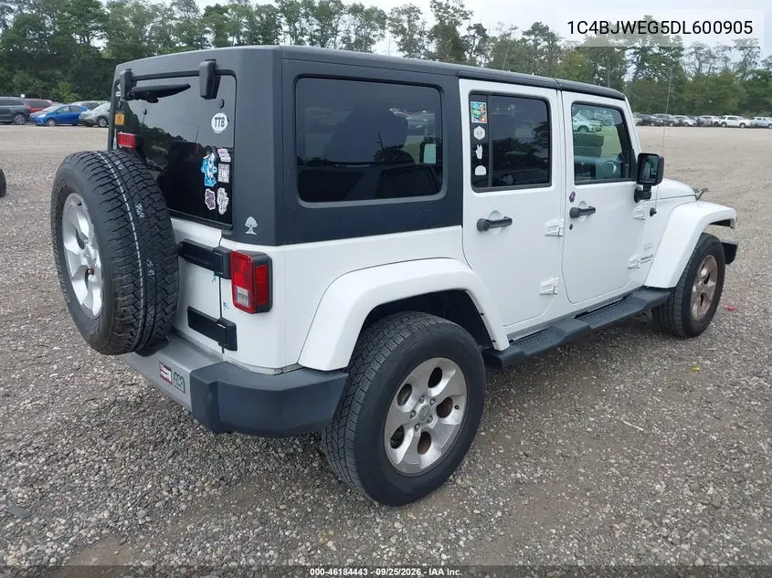 2013 JEEP WRANGLER VIN 1C4BJWEG5DL600905 — фото 4