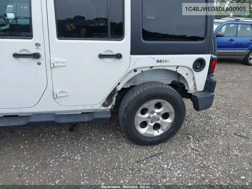 2013 JEEP WRANGLER VIN 1C4BJWEG5DL600905 — фото 6