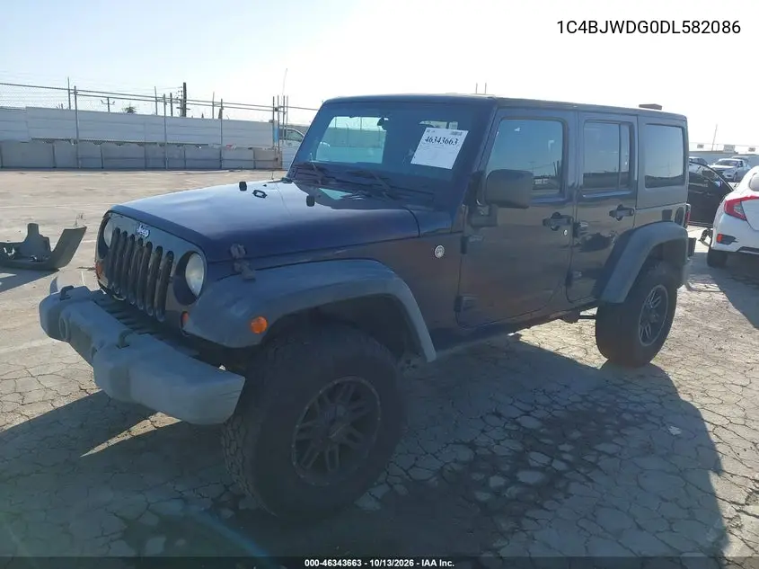 2013 JEEP WRANGLER VIN 1C4BJWDG0DL582086 — фото 2