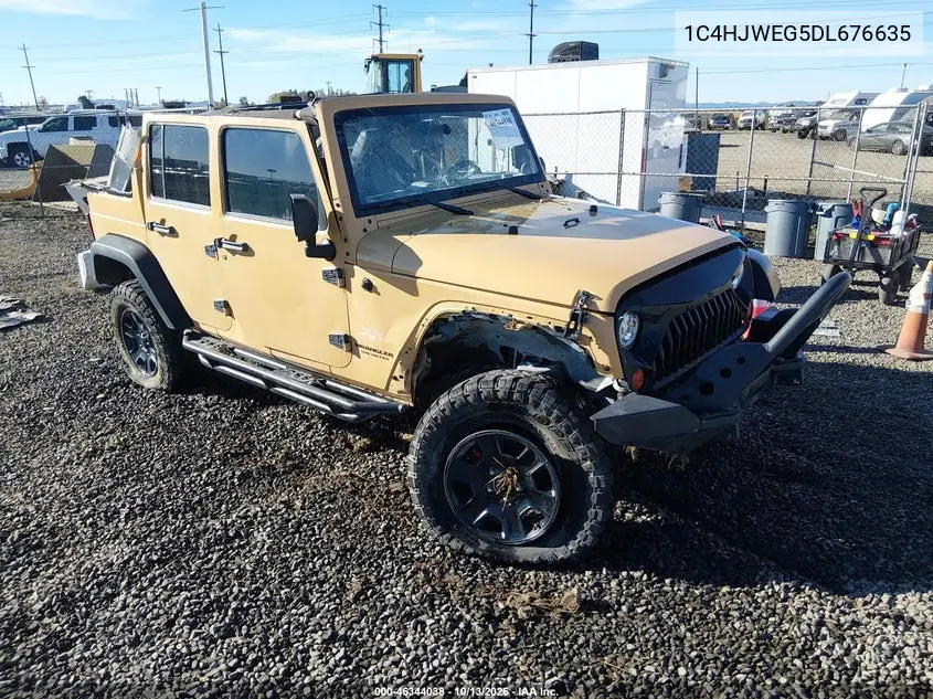 JEEP WRANGLER 2013, VIN 1C4HJWEG5DL676635