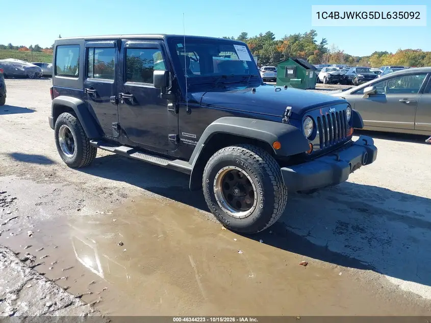 JEEP WRANGLER 2013, VIN 1C4BJWKG5DL635092