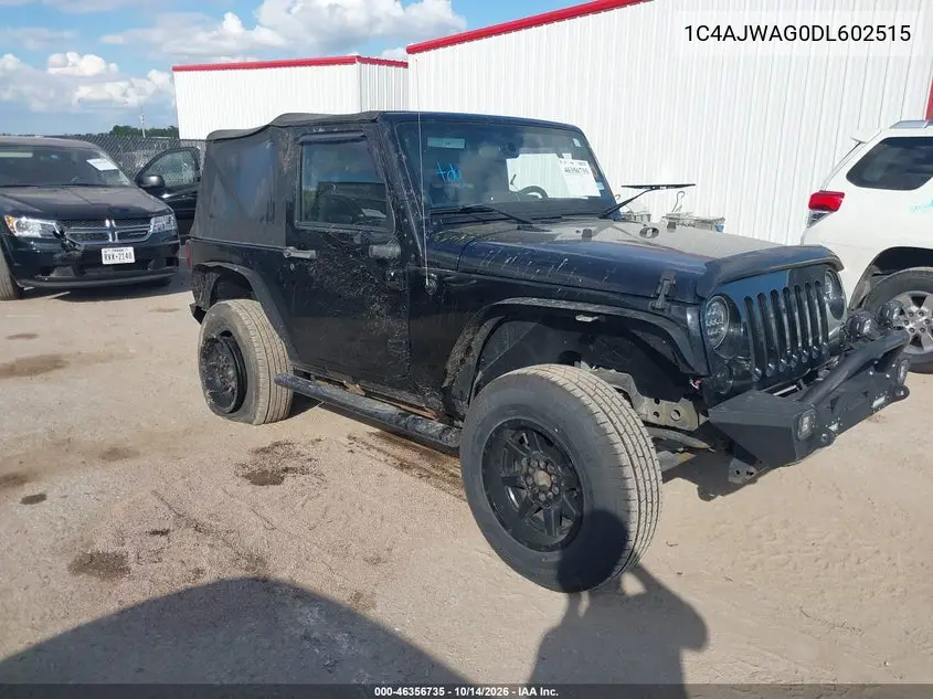 JEEP WRANGLER 2013, VIN 1C4AJWAG0DL602515