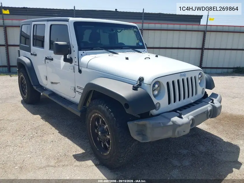 JEEP WRANGLER 2014, VIN 1C4HJWDG8EL269864