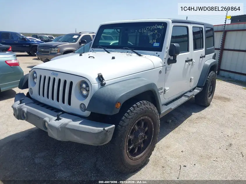 2014 JEEP WRANGLER VIN 1C4HJWDG8EL269864 — фото 2