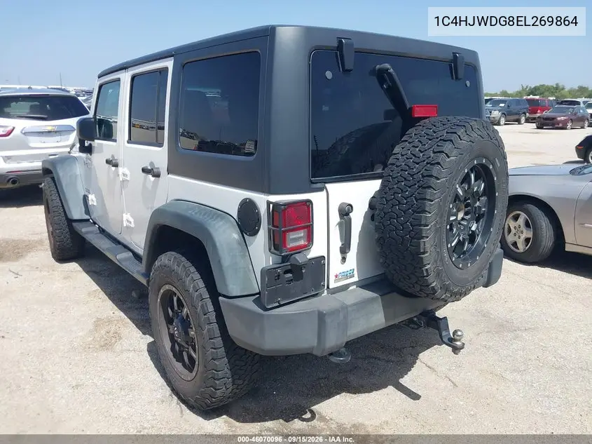 2014 JEEP WRANGLER VIN 1C4HJWDG8EL269864 — фото 3