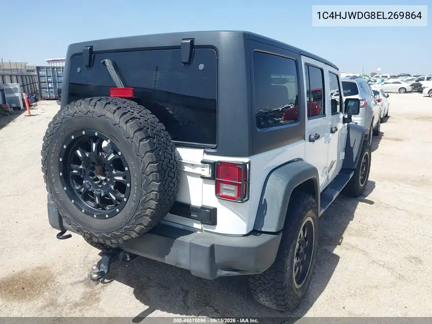 2014 JEEP WRANGLER VIN 1C4HJWDG8EL269864 — фото 4