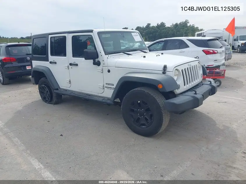 JEEP WRANGLER 2014, VIN 1C4BJWDG1EL125305