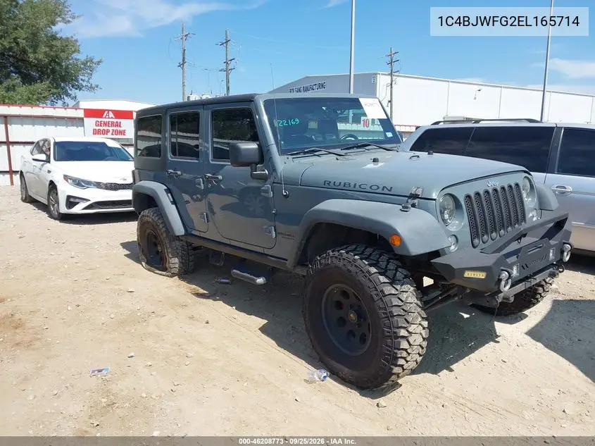JEEP WRANGLER 2014, VIN 1C4BJWFG2EL165714