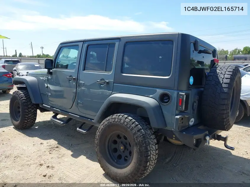 2014 JEEP WRANGLER VIN 1C4BJWFG2EL165714 — фото 3