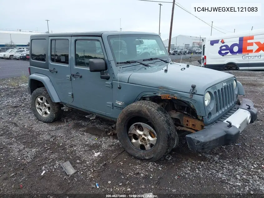 JEEP WRANGLER 2014, VIN 1C4HJWEGXEL121083