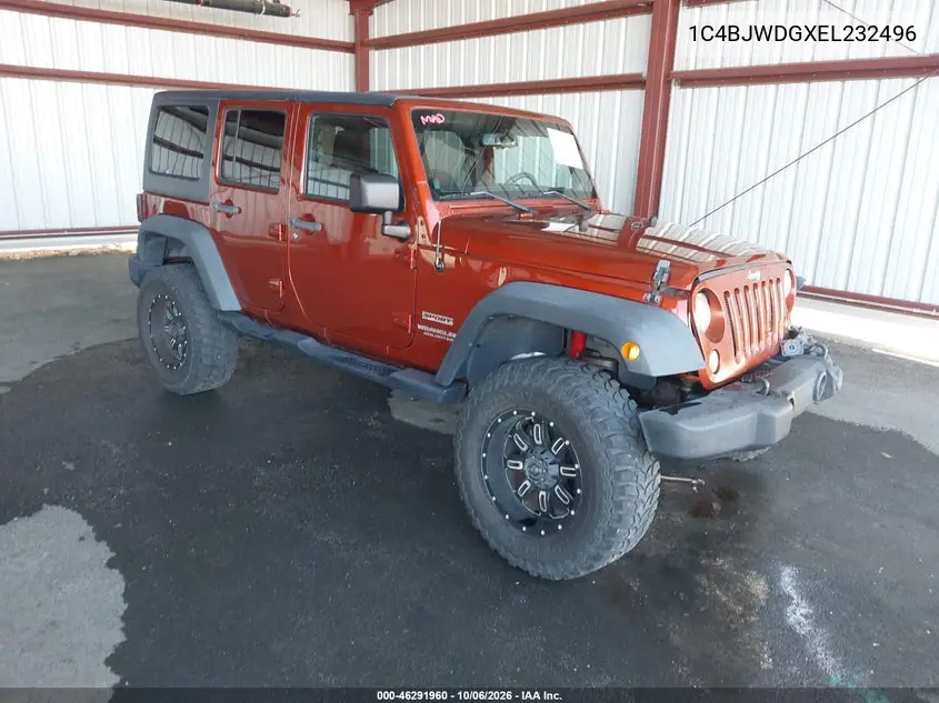JEEP WRANGLER 2014, VIN 1C4BJWDGXEL232496