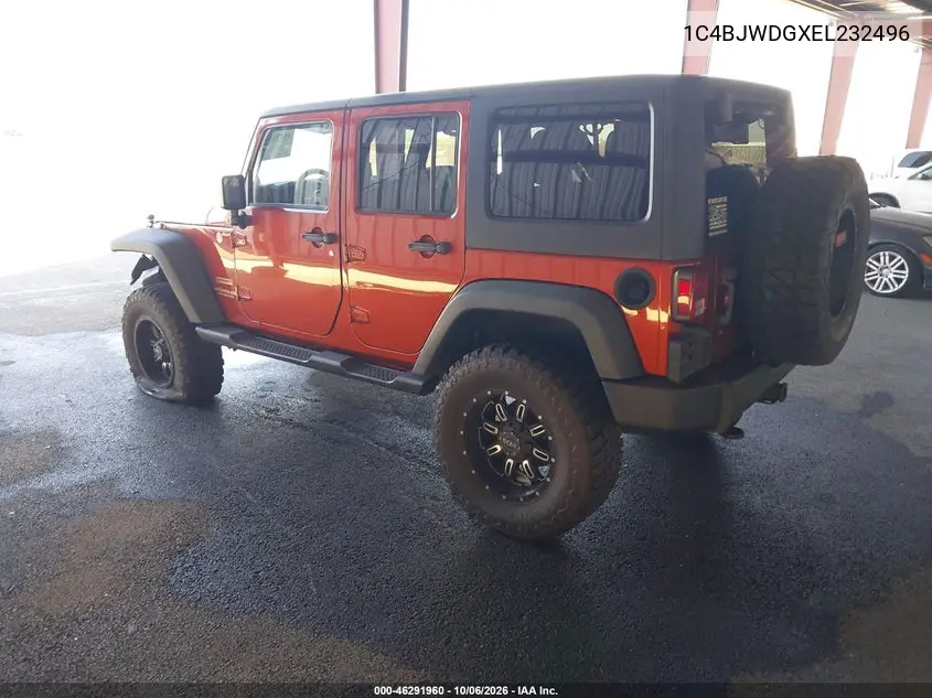 2014 JEEP WRANGLER VIN 1C4BJWDGXEL232496 — фото 3