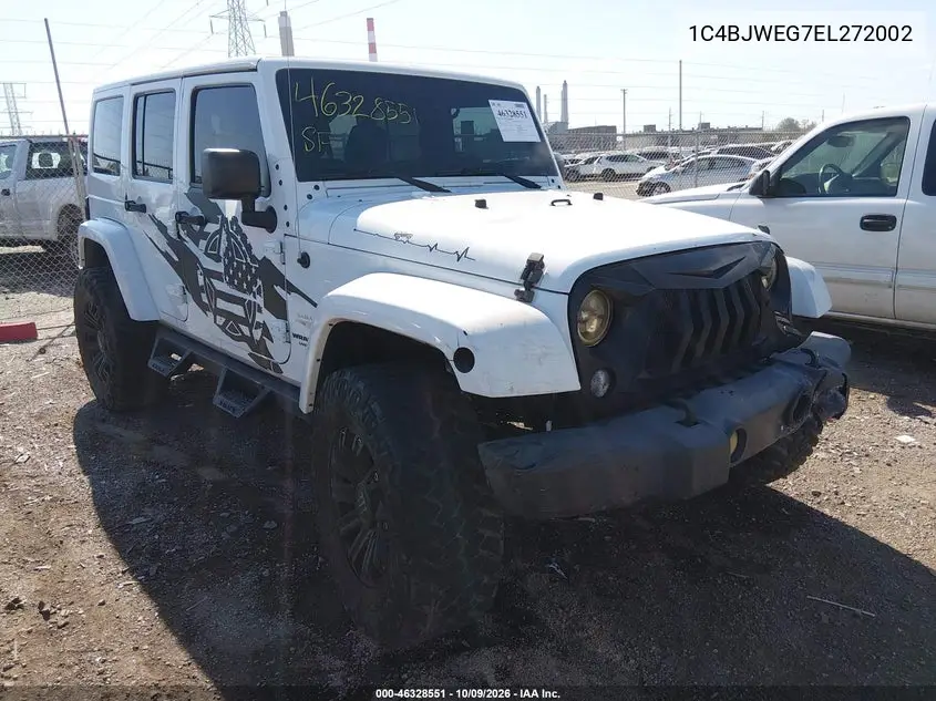 JEEP WRANGLER 2014, VIN 1C4BJWEG7EL272002