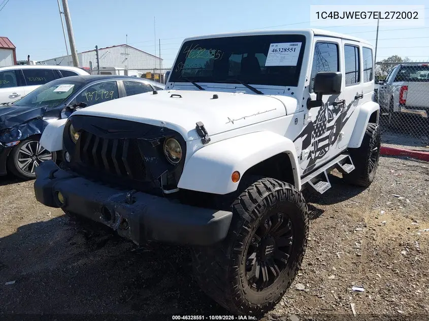 2014 JEEP WRANGLER VIN 1C4BJWEG7EL272002 — фото 2