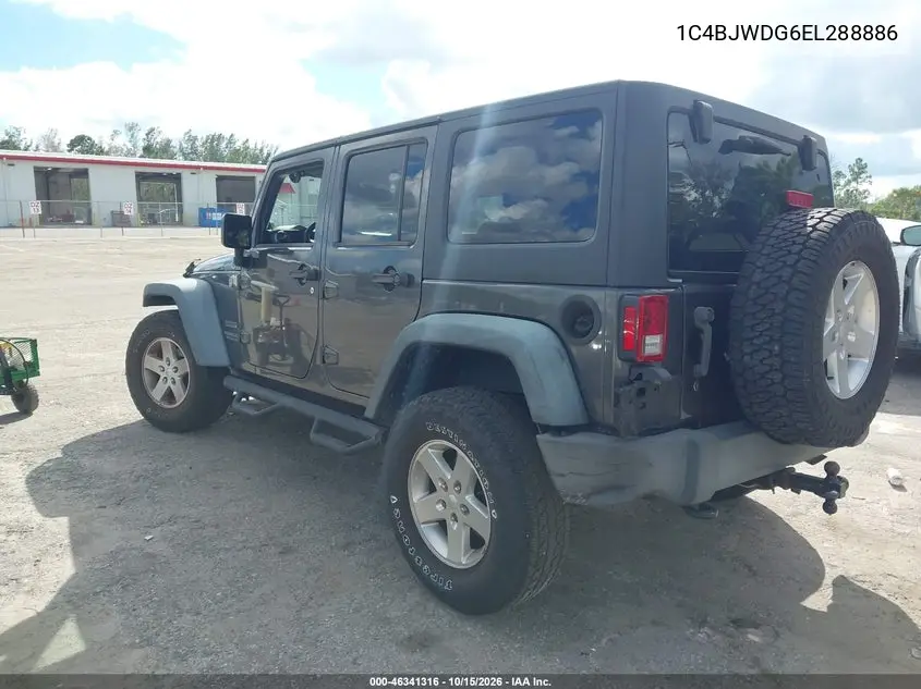 2014 JEEP WRANGLER VIN 1C4BJWDG6EL288886 — фото 3