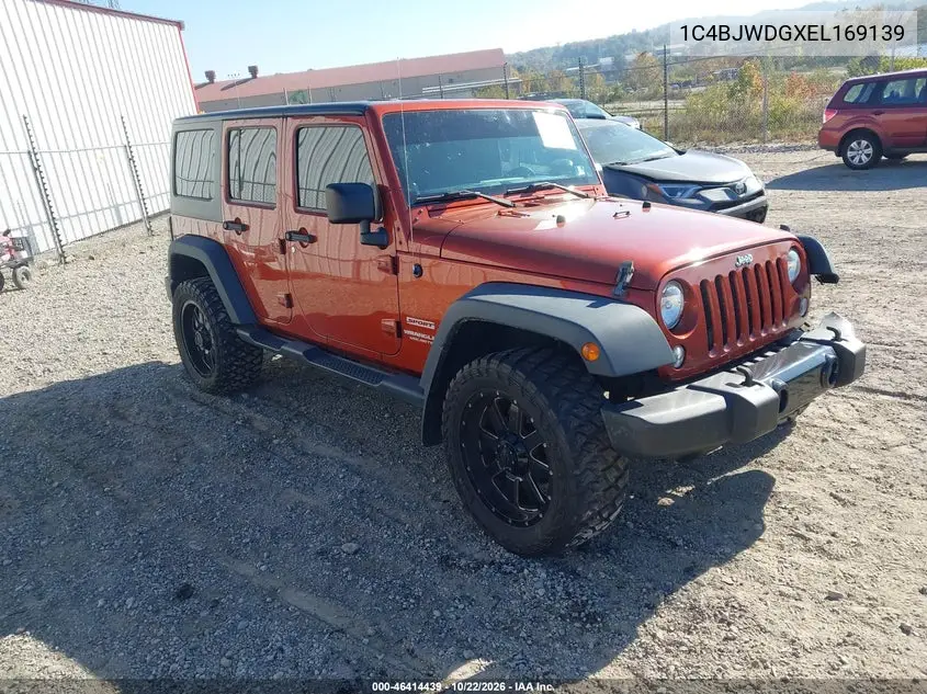 JEEP WRANGLER 2014, VIN 1C4BJWDGXEL169139